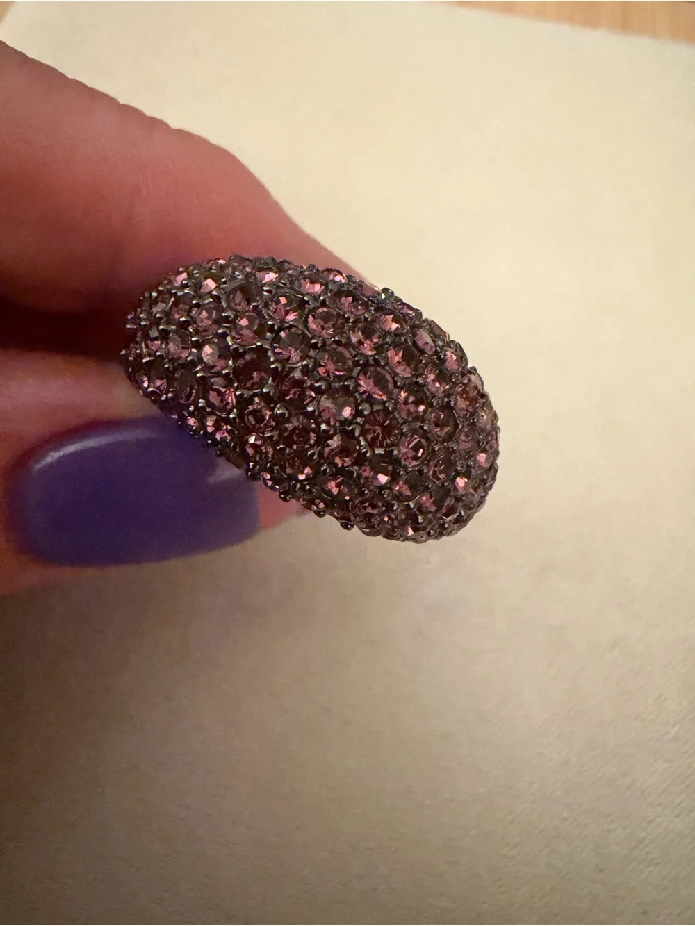 Coach Pave Crystal Dome Ring
